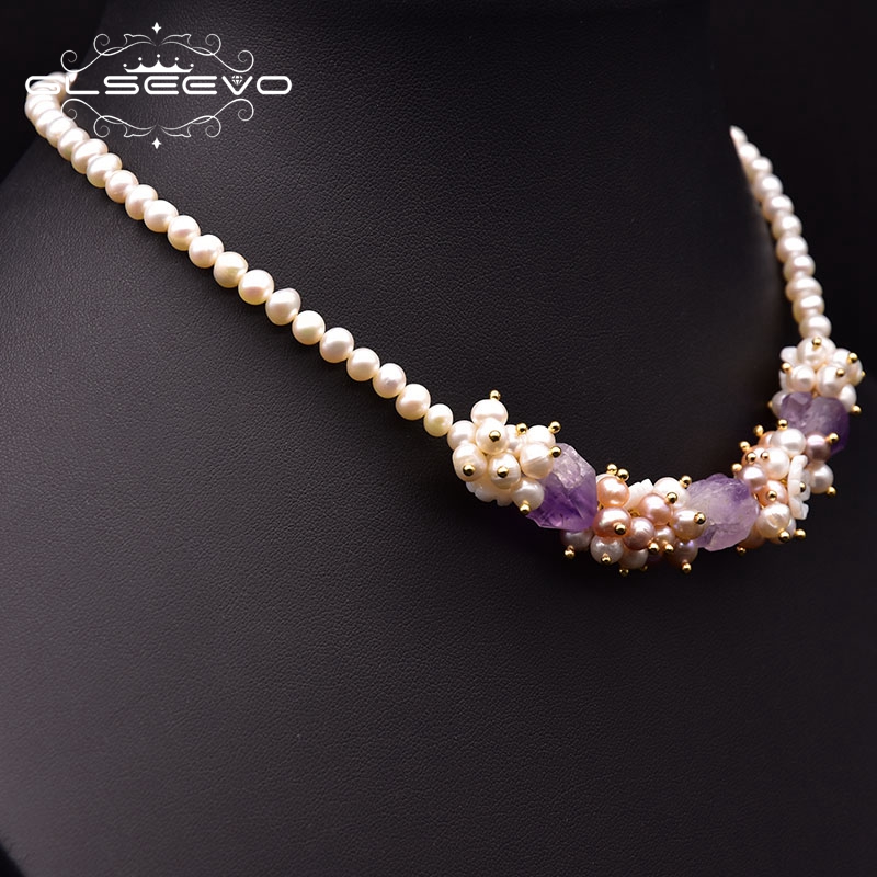 Pearl Trim Chain - GLSEEVO – collier court en perles