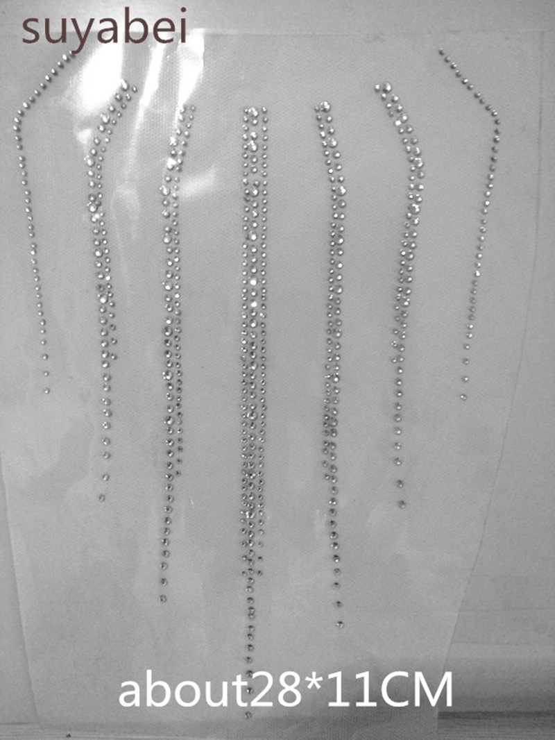 Hotfix Rhinestone Sheet - Lot de 2 appliques thermocollantes en