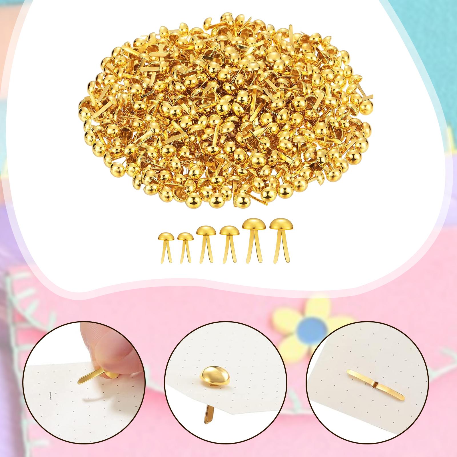 Embellishments For Scrapbooking - Épingles métalliques fendues, mini attaches pour