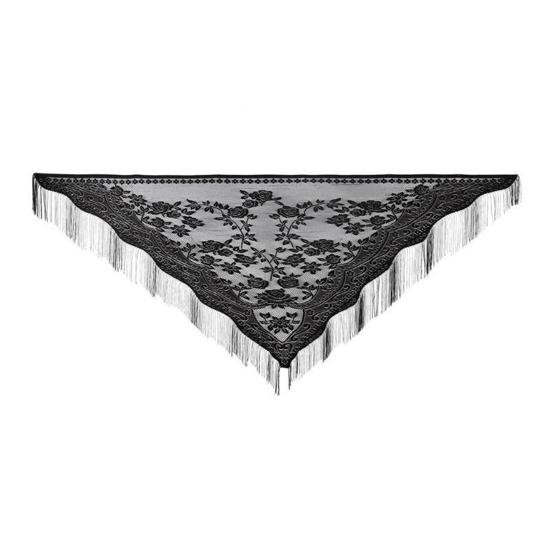 Tassel Fringe Trim - Écharpe élégante en dentelle avec glands,