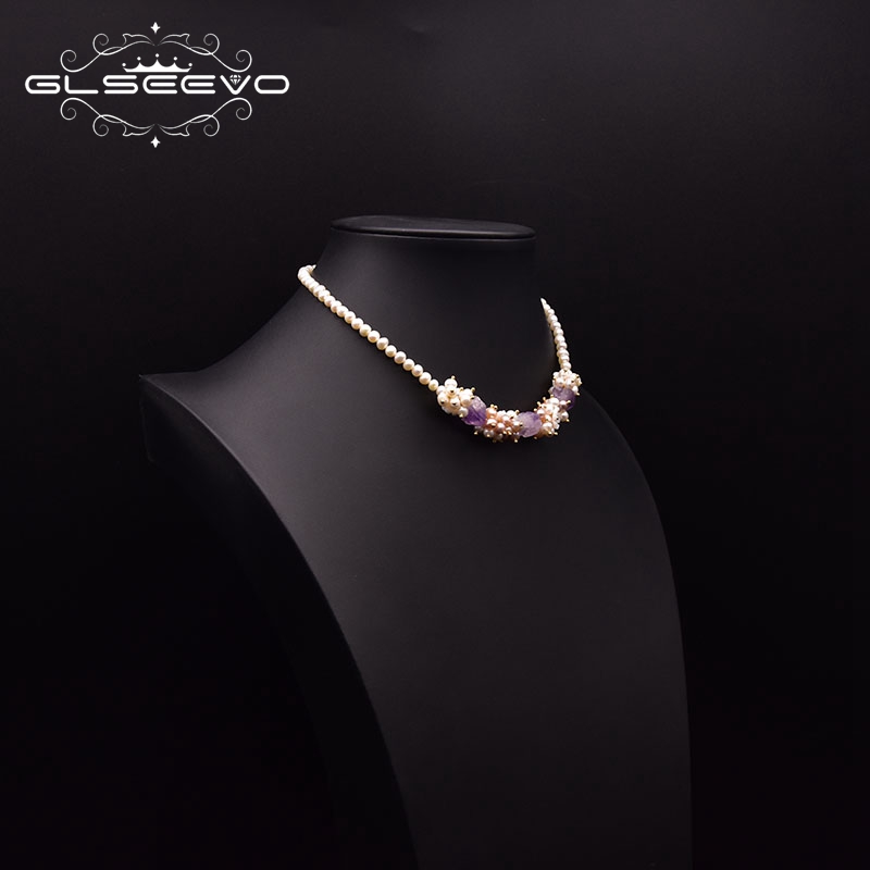 GLSEEVO – collier court en per - Pearl Trim Chain avis et prix