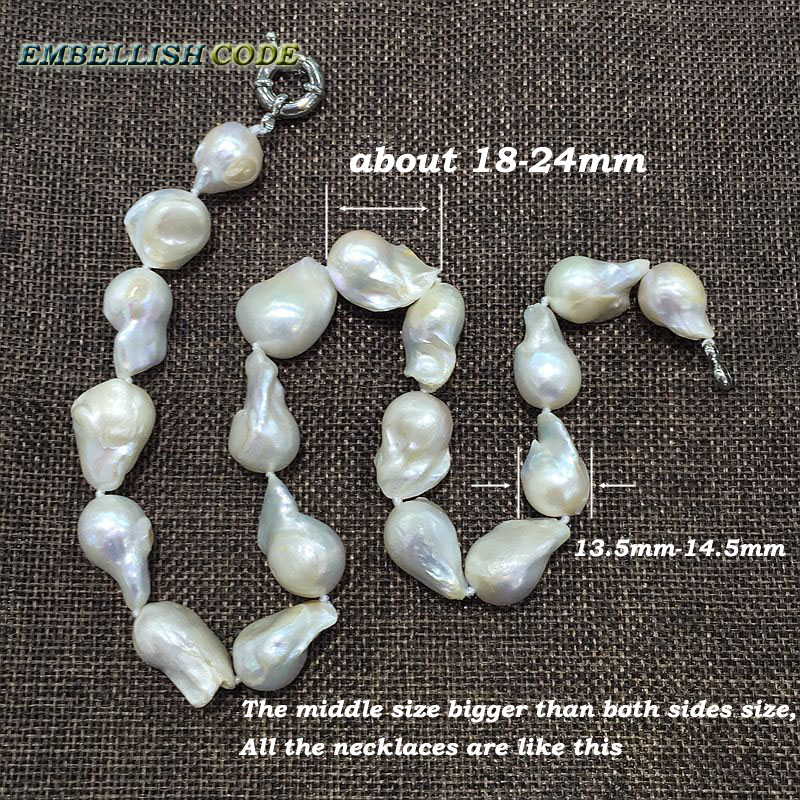 Collier de perles baroques en  - Pearl Trim Chain avis et prix