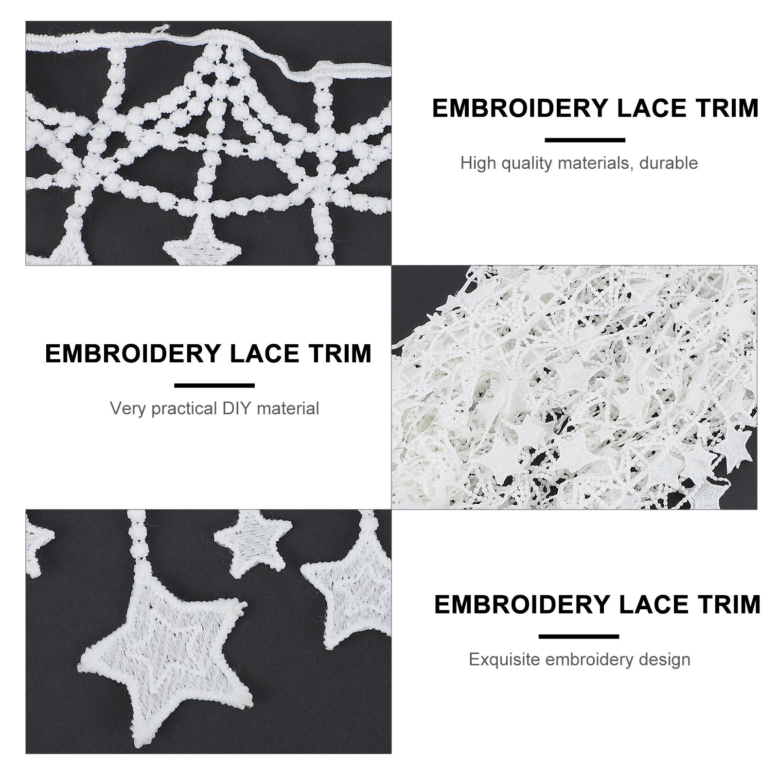 Ruban de dentelle brodée de ha - Lace Ribbon Trim avis et prix