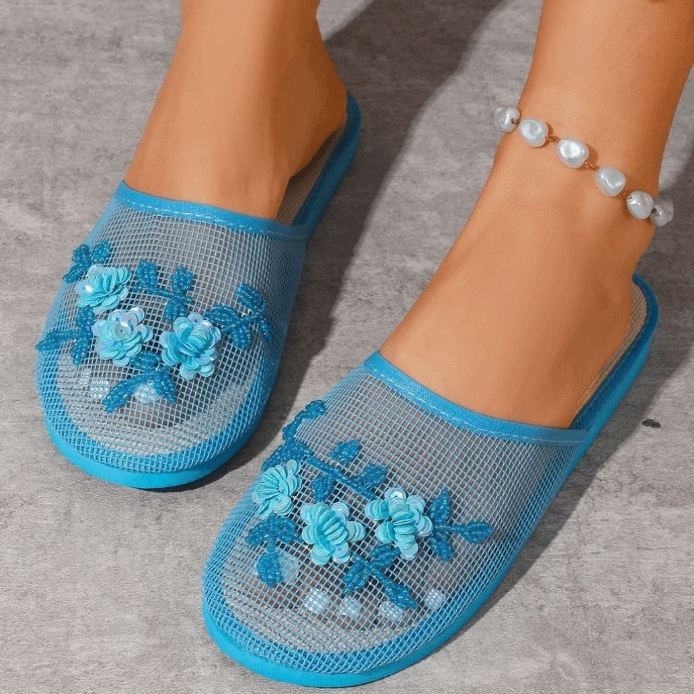 Sandales décontractées en mail - Embroidery Embellishments avis et prix