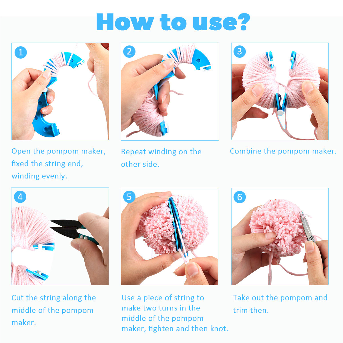 8 pièces de kit de fabrication - Pom Pom Maker Tool avis et prix