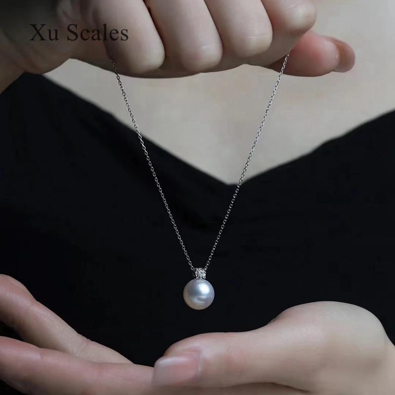 Collier pendentif perle nature - Pearl Trim Chain avis et prix