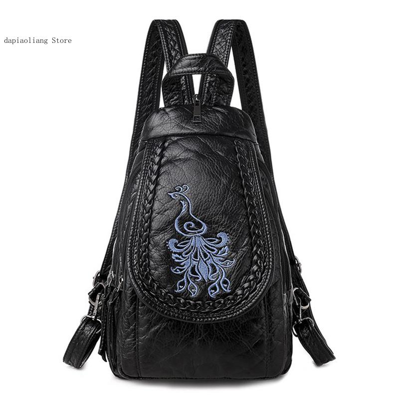 Sac à dos en cuir PU souple po - Applique Patch Flower avis et prix